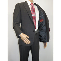 Men Suit BERLUSCONI Turkey 100% Soft Italian Wool Super 180's #Ber26 Gray Plaid