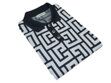 Men's Sports Shirt LCR MIZUMI Soft Cotton Blend Fashion Polo Style 11170-A Navy