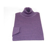 Men PRINCELY Turtle neck Sweater From Turkey Soft Merinos Wool 1011-80 Purple