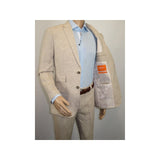 Men Premium 100% Linen Cocktail Suit by INSERCH Breathable and cool SU880 Tan