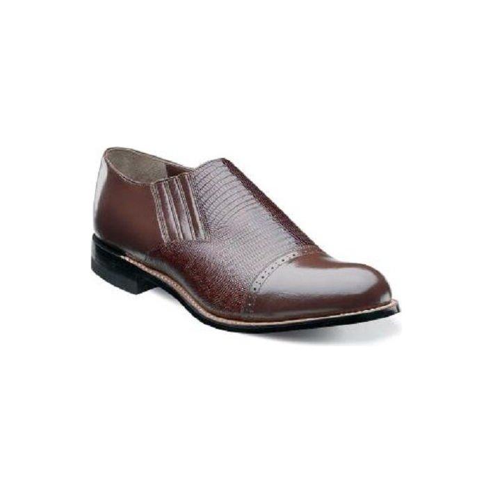 Stacy Adams Mens shoes Madison Brown Leather Cap toe Leather Sole 00067-200