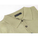 Mens PRINCELY Soft Merinos Wool Sweater Knits Lightweight Polo 1011-40 Olive