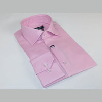 Mens 100% Cotton Oxford Shirt Manschett by Quesste Turkey Slim Fit 4029-02 Pink