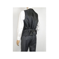 Men Suit BERLUSCONI Turkey 100% Italian Wool Super 180's Vested #Ber2 Charcoal