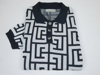 Men's Sports Shirt LCR MIZUMI Soft Cotton Blend Fashion Polo Style 11170-A Navy