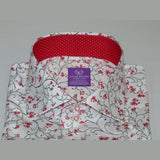Men Shirt J.Valintin Turkey Usa All Egyptian Cotton Axxess Style 3325-01 Red
