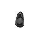 Nunn Bush Otto Plain Toe Oxford Shoes Comfort Leather Black Tumbled 84962-007