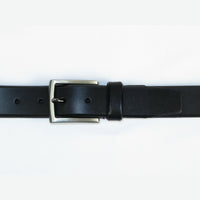 Men VALENTINI solid Leather Belt Classic Pin Buckle Business Dress V800 black