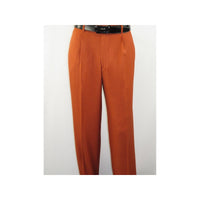 Men 2pc Walking Leisure Suit Short Sleeves By DREAMS 255-09 Solid Papaya