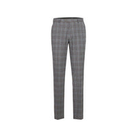 Mens Suit RENOIR English Plaid Window Pane Stretch Slim Comfort 293-7 Gray Brown