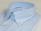 Mens 100% Italian Cotton Shirt Non Iron SORRENTO Button Down Oxford 4530 Blue