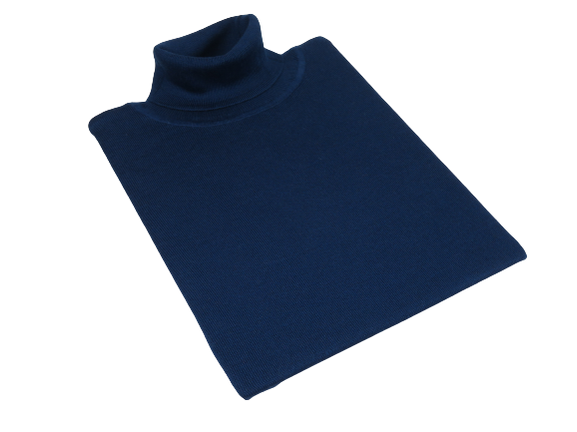 Men PRINCELY Turtle neck Sweater From Turkey Soft Merino Wool 1011-80 Ink Blue
