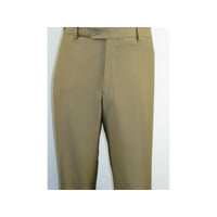 Men's Pants G.Manzoni None Wrinkle Wool Super 120's #NLP26 Camel Made in Italy