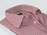 Men Mondego 100% Cotton Dress Sport Classic Business shirt A9100 Red checker box