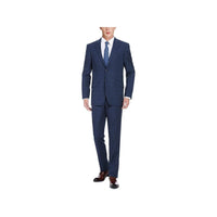 Men RENOIR suit Solid 2Button Business Formal Slim Fit 292-6 Window Pane Plaid