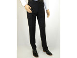 Men MANTONI Suit Soft Wool Classic Pinstripe 2 Button Regular Fit M87184-1 Black
