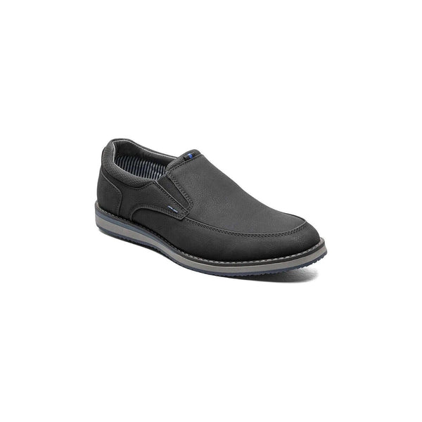 Nunn Bush Hyde II Moc Toe Slip On Shoes Casual Black 81360-001