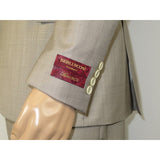 Men Suit BERLUSCONI Turkey 100% Italian Wool Super 180's 3pc Vested #Ber13 Beige