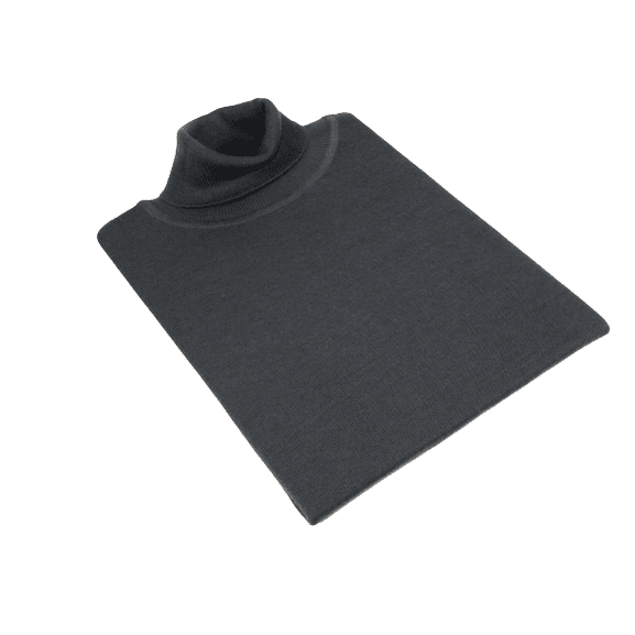 Men PRINCELY Turtle neck Sweater Turkey Soft Merinos Wool 1011-80 Steal Gray