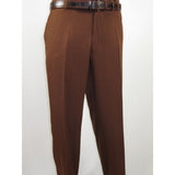 Men Silversilk 2pc Walking Leisure Matching Suit Italian Woven Knits 71003 Brown