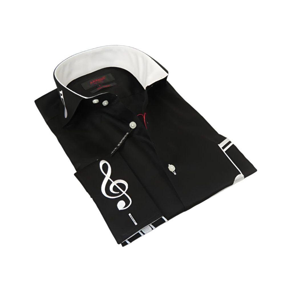 music note dress shirt Music on My Mind