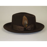 Bruno Capelo Hat Australian Wool Fedora Teardrop Crushable Bel Air BL594 Brown