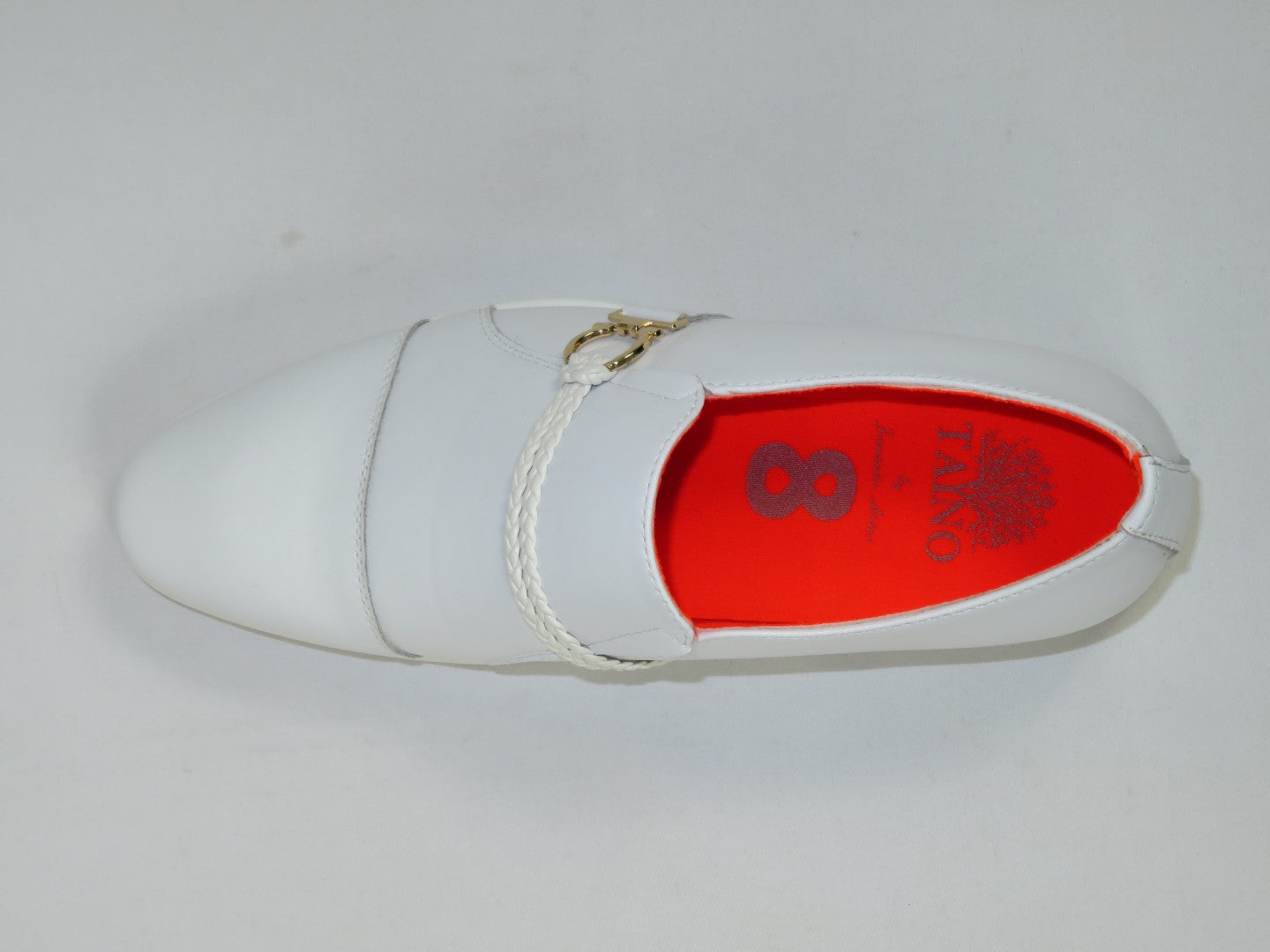 Men's Shoes The Cuban L TAYNO Leather Cap Toe Loafer White