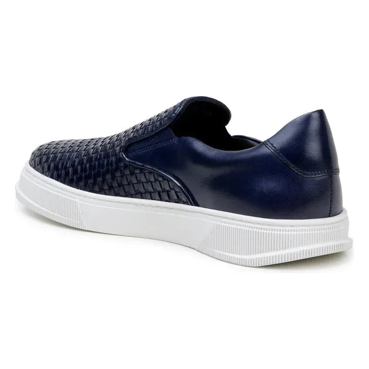 Belvedere Fernanado Sneaker Quality and Comfort Nappa Leather Navy