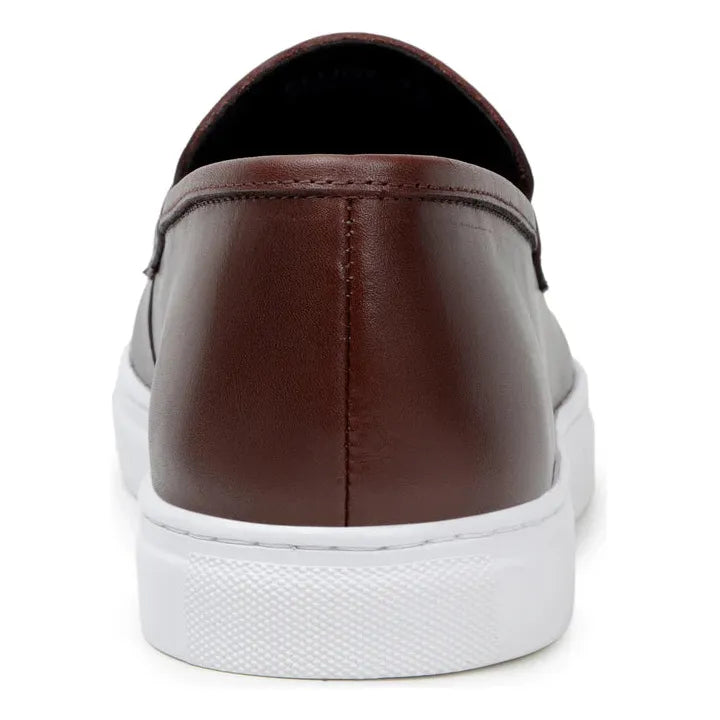 Belvedere Elliot Penny Loafer Walking Sneaker Italian Leather Brown