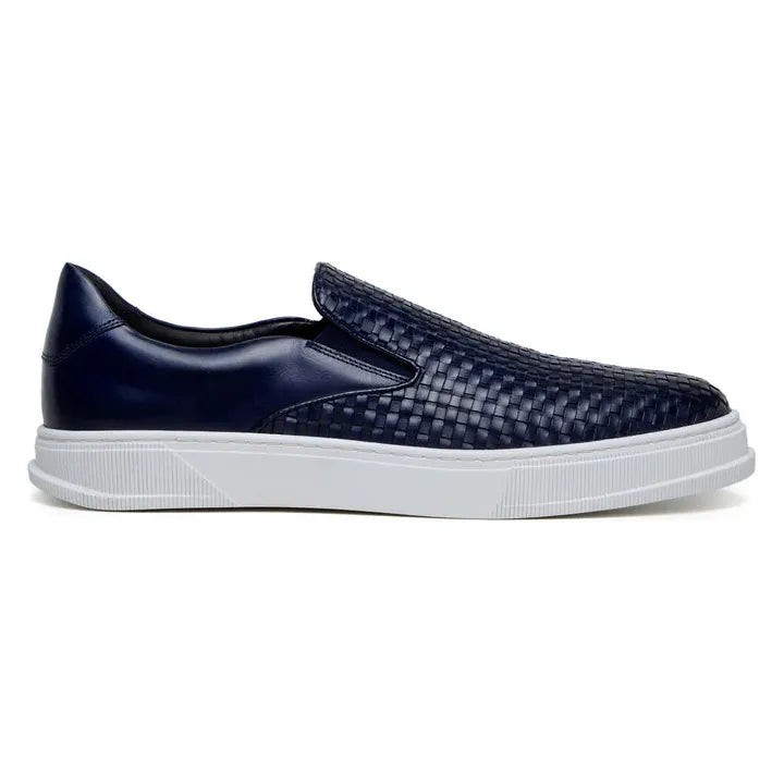 Belvedere Fernanado Sneaker Quality and Comfort Nappa Leather Navy