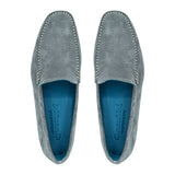 Giovacchini By Belvedere Italian Shoes Diego Suede Slip On Metal
