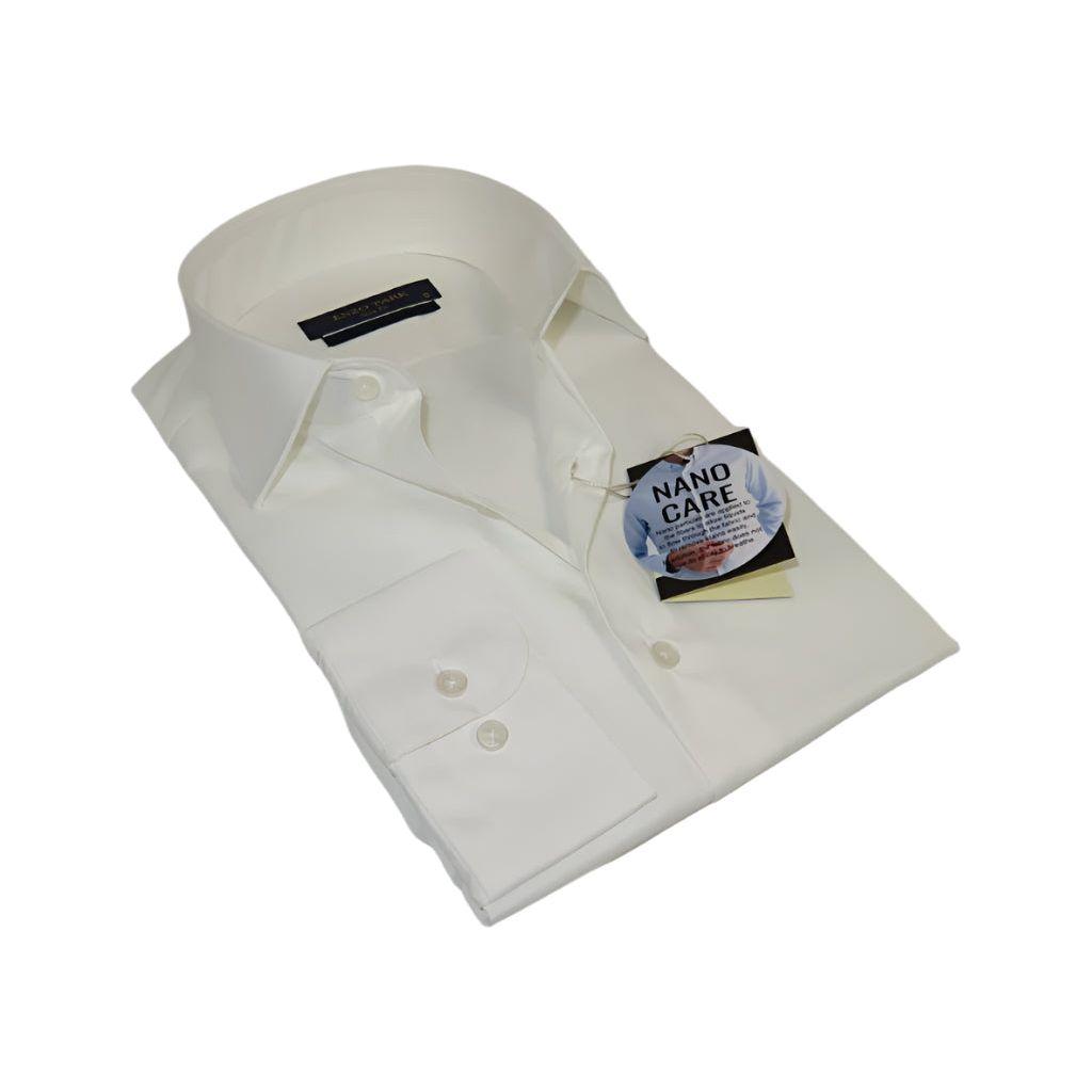 Men's Dress Shirt Enzo Park Turkey Soft Cotton Wrinkle Resistant Enzo4 Ivory, Size: XL Men's Dress Shirt Enzo Park Turkey Soft Cotton Wrinkle Resistant Enzo4 Ivory, Size: XL