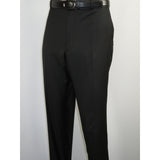 Mens Three Piece Suit Vested VITALI Soft Fabric With Sheen M3090 Black