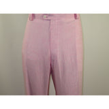 Men's Linen Pants by Inserch P880 Pink Size 46 Waist