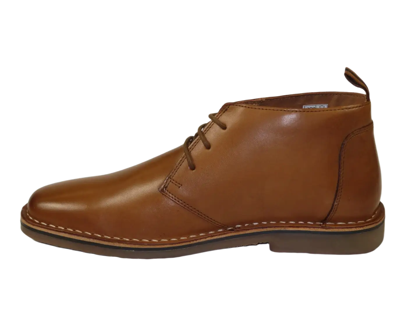 Men's Steve Madden Chuka Comfort Boot Soft Leather Lace up Harros Tan