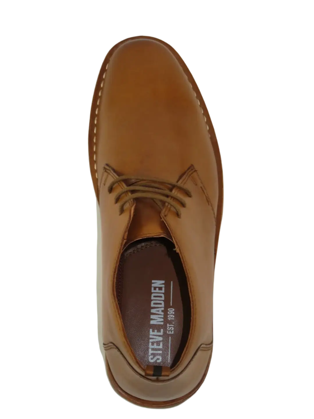Men's Steve Madden Chuka Comfort Boot Soft Leather Lace up Harros Tan