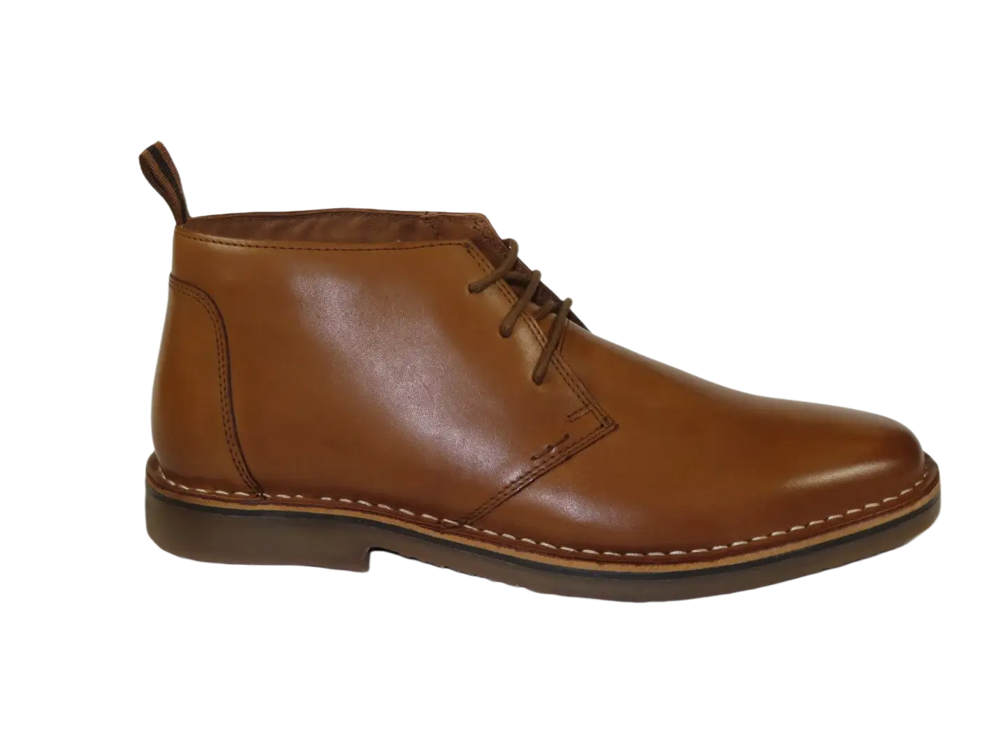 Men's Steve Madden Chuka Comfort Boot Soft Leather Lace up Harros Tan