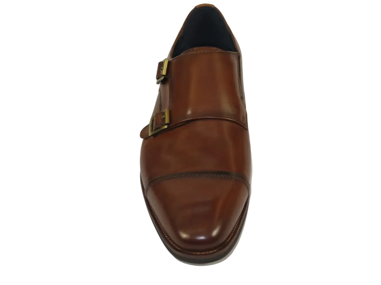 Men's Shoes STEVE MADDEN Leather upper Double Buckle Cap Toe TEON Tan