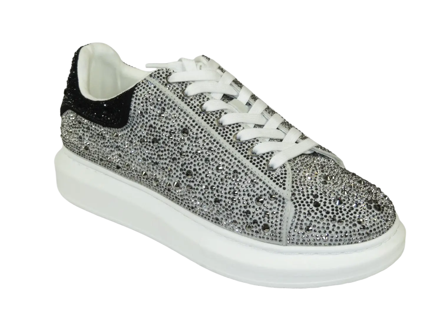 Men's Dressy Sneaker Shoes STEVE MADDEN Micro Suede Stones Icebox Silver