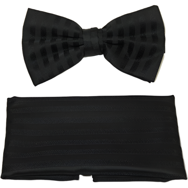 Men's Fancy Bow Tie/Hankie Set By J.Valintin Soft Microfiber Silky JVBT-15
