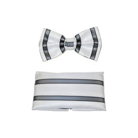 Men's Fancy Bow Tie/Hankie Set By J.Valintin Soft Microfiber Silky JVBT-35