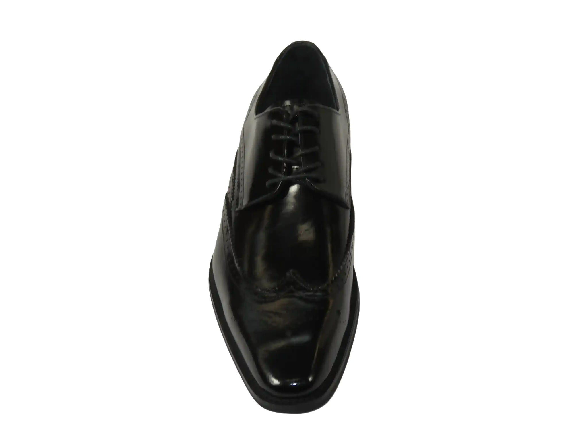 Men's Giovanni Shoes High Quality Leather Wing Tip Derby LINCOLN Black