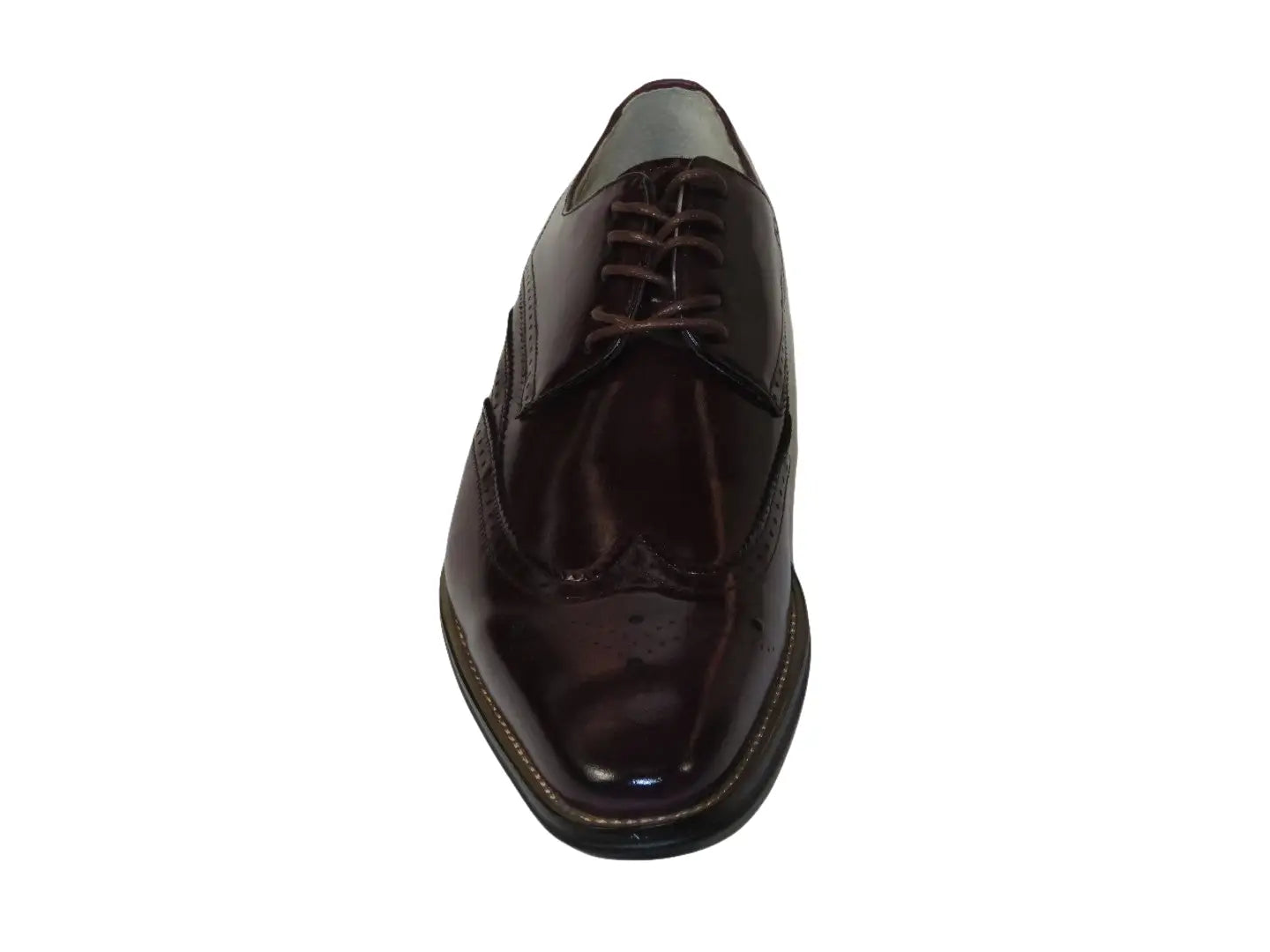 Men's Giovanni Shoes High Quality Leather Wing Tip Derby LINCOLN Burgundy
