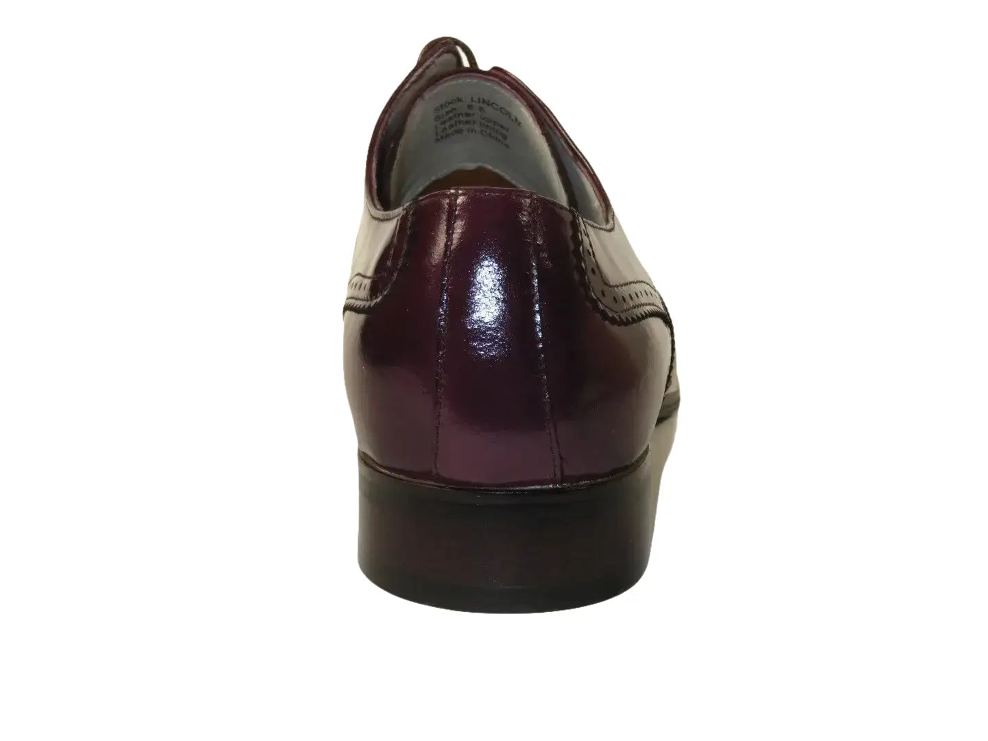 Men's Giovanni Shoes High Quality Leather Wing Tip Derby LINCOLN Burgundy