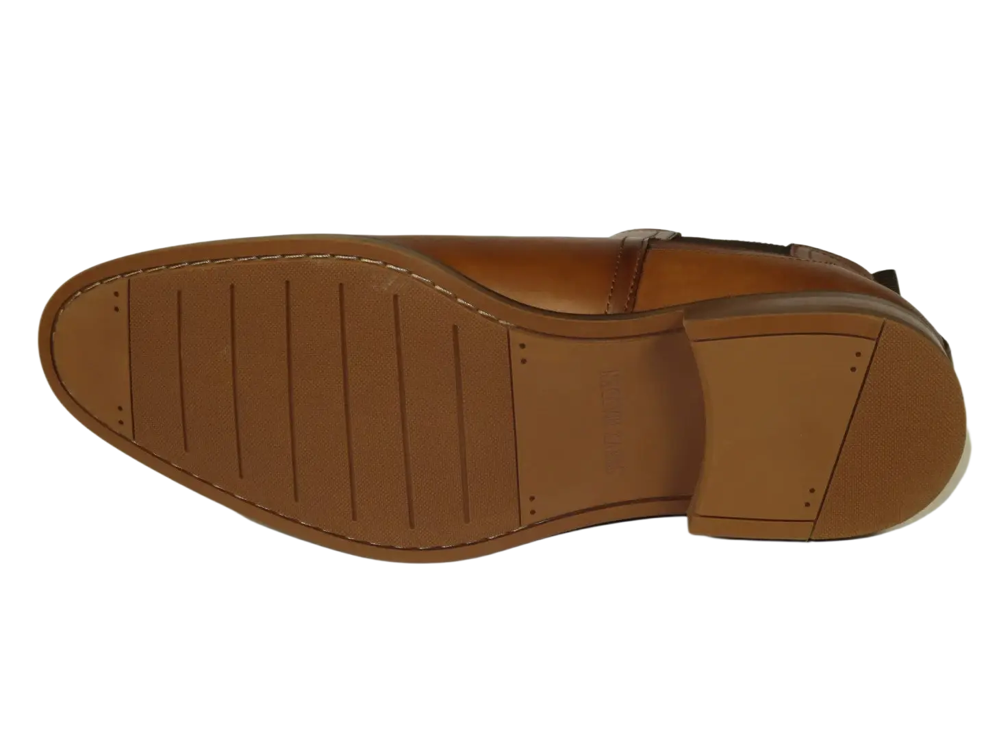 Men's Slip On Boot STEVE MADDEN Leather Upper Plain Toe Montreux Tan