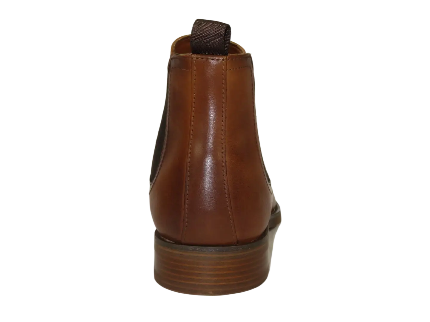 Men's Slip On Boot STEVE MADDEN Leather Upper Plain Toe Montreux Tan