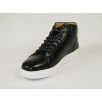 Men's Santino Luciano Ankle High Top Comfort Sneaker Dress Boot S-2452 Black