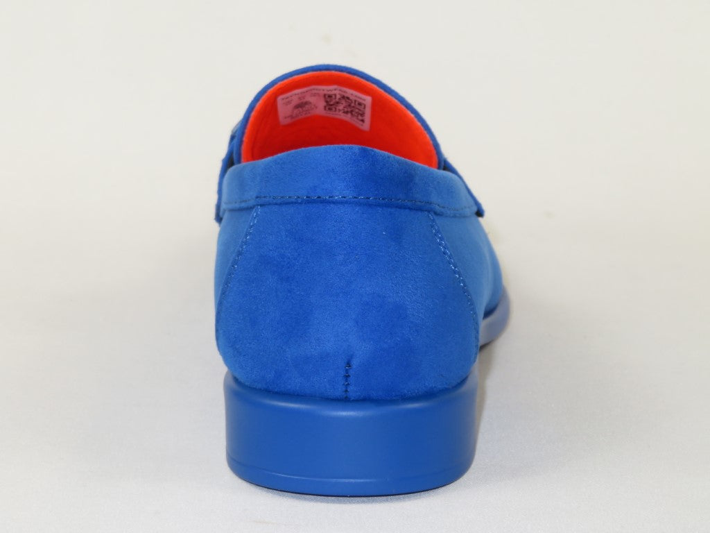 Men's TAYNO Shoes Soft Micro Suede Slip-on Loafer THE CAPRIO S Royal Blue