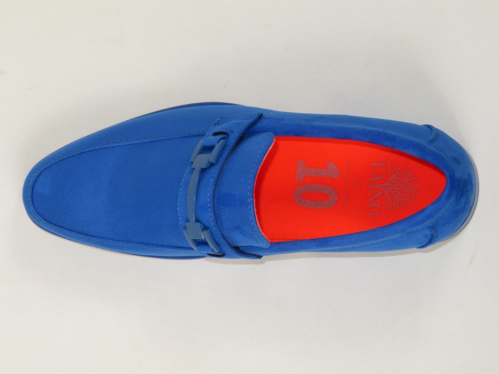 Men's TAYNO Shoes Soft Micro Suede Slip-on Loafer THE CAPRIO S Royal Blue