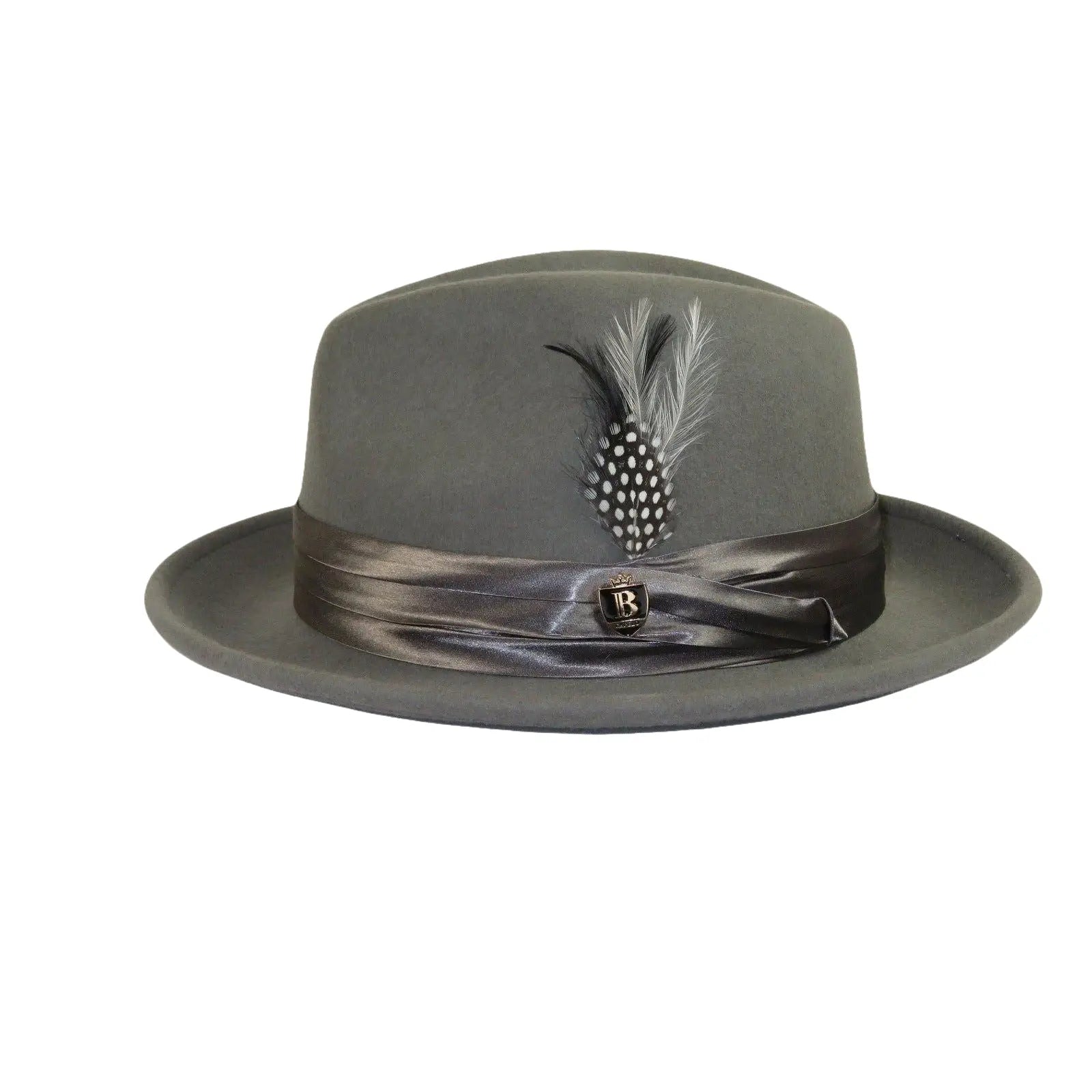 Bruno Capelo Hat Australian Wool Crushable Fedora Giovani UN118 Steel Gray - J.Valintin Men's Wear Legend - UN118 - Steel - S